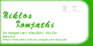 miklos komjathi business card